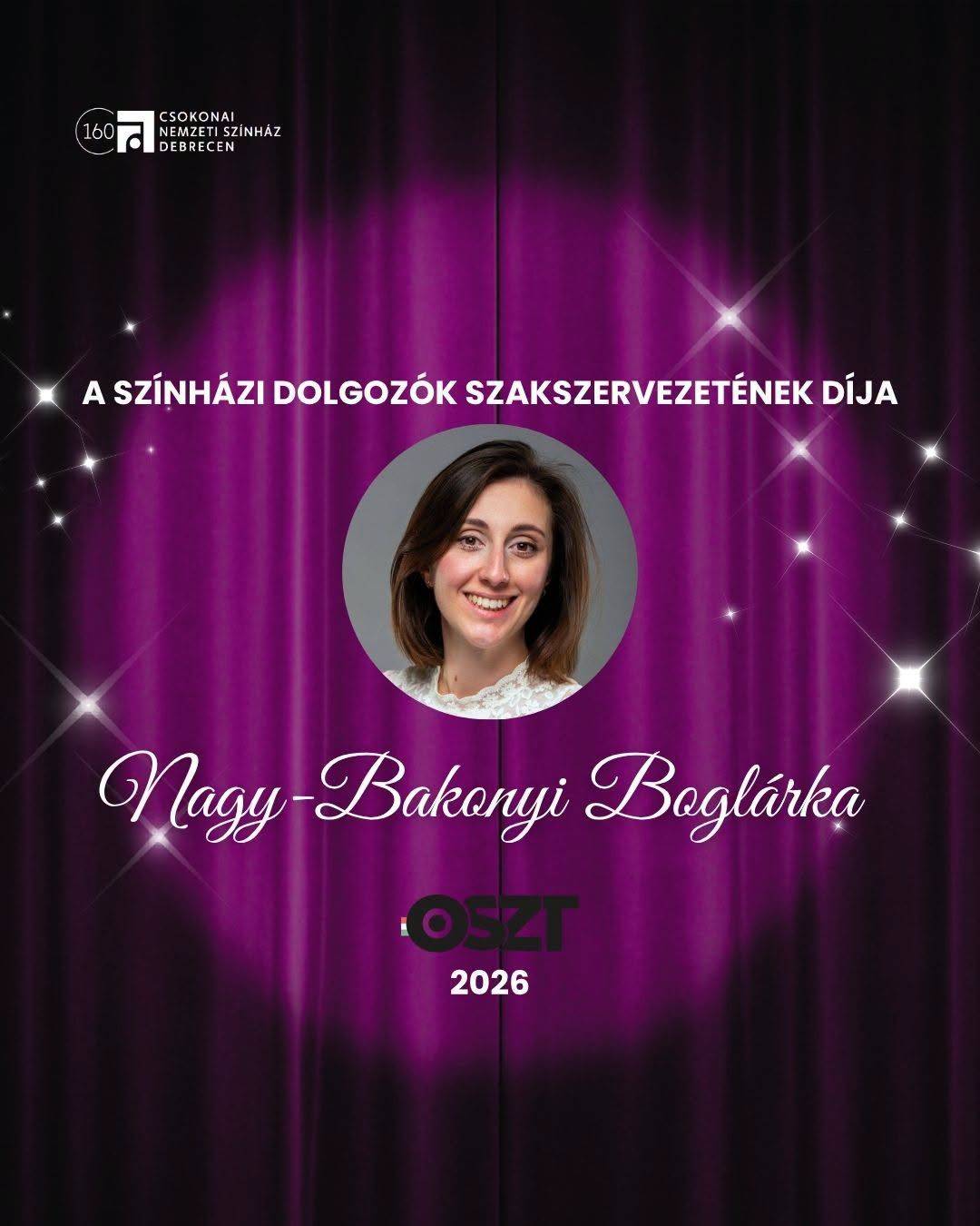 OSZT Básty Lajos-díj - Nagy Bakonyi Boglárka 